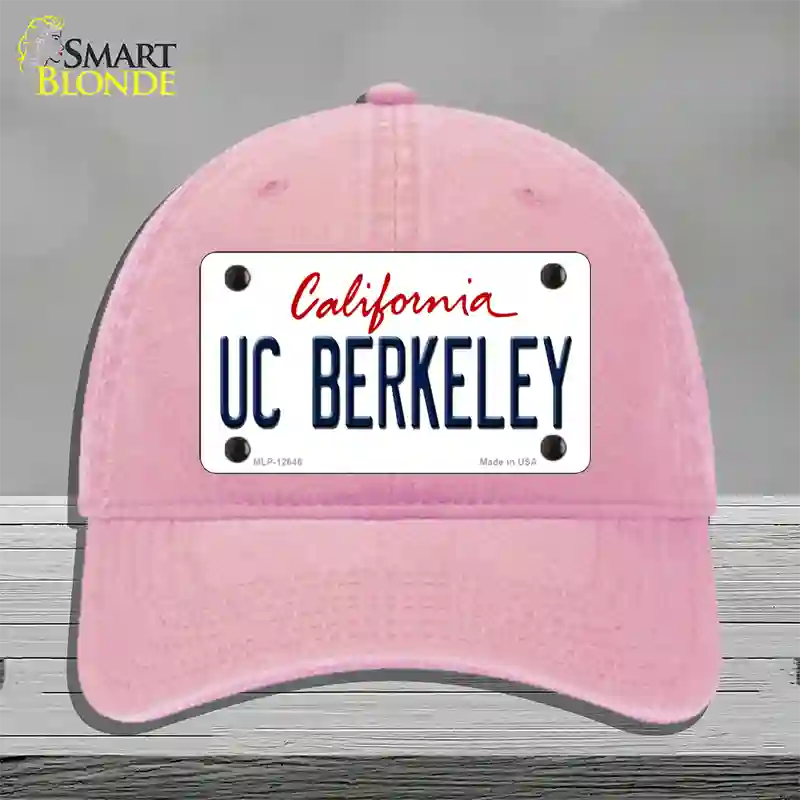 UC Berkeley Novelty License Plate Hat Unconstructed Cotton / Pink