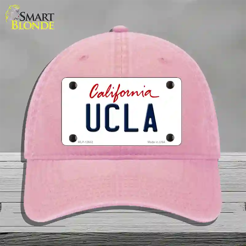 UCLA Novelty License Plate Hat Unconstructed Cotton / Pink