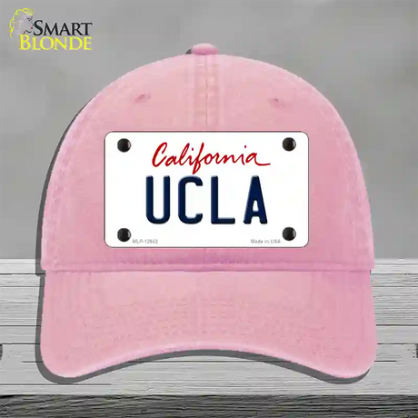 UCLA Novelty License Plate Hat Unconstructed Cotton / Pink