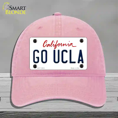 Go UCLA Novelty License Plate Hat Unconstructed Cotton / Pink