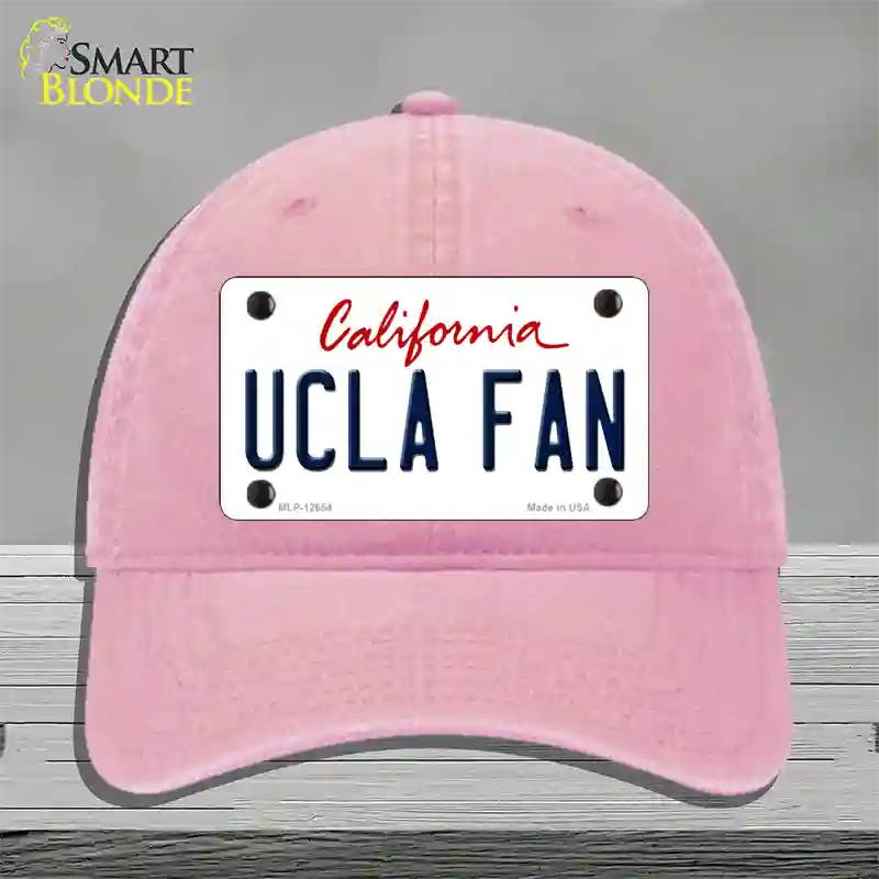 UCLA Fan Novelty License Plate Hat Unconstructed Cotton / Pink