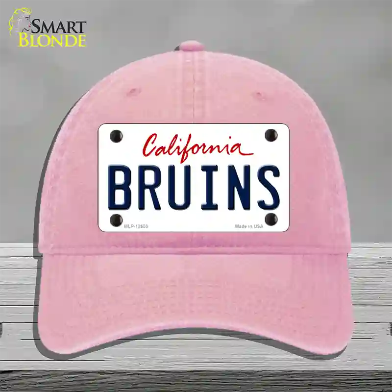 Bruins Novelty License Plate Hat Unconstructed Cotton / Pink