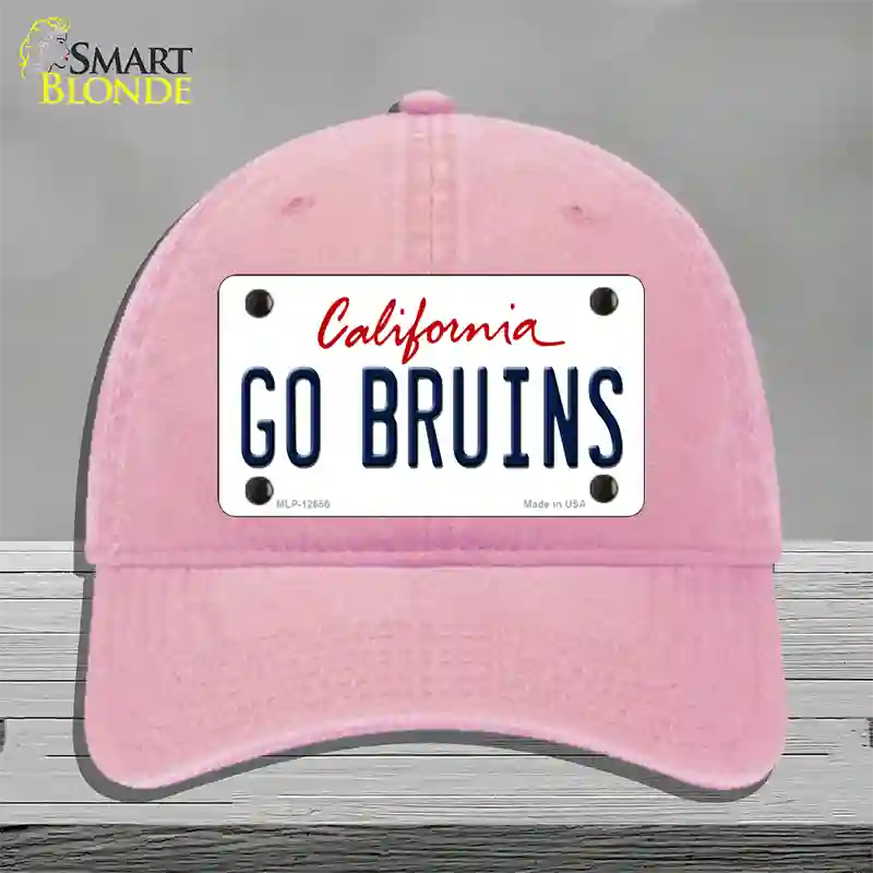 Go Bruins Novelty License Plate Hat Unconstructed Cotton / Pink