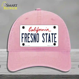 Fresno State Novelty License Plate Hat Unconstructed Cotton / Pink