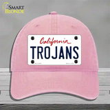 Trojans Novelty License Plate Hat Unconstructed Cotton / Pink