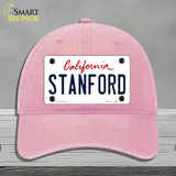 Stanford Novelty License Plate Hat Unconstructed Cotton / Pink