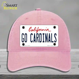 Go Cardinals Novelty License Plate Hat Unconstructed Cotton / Pink