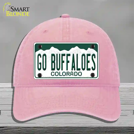 Go Buffaloes Novelty License Plate Hat Unconstructed Cotton / Pink