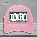 Buffaloes Fan Novelty License Plate Hat Unconstructed Cotton / Pink