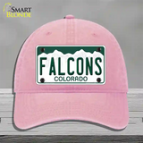 Falcons Novelty License Plate Hat Unconstructed Cotton / Pink