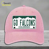 Go Falcons Novelty License Plate Hat Unconstructed Cotton / Pink