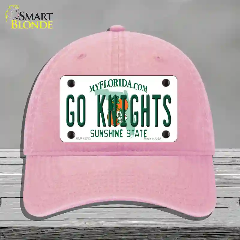 Go Knights Novelty License Plate Hat Unconstructed Cotton / Pink