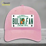 Bulls Fan Novelty License Plate Hat Unconstructed Cotton / Pink