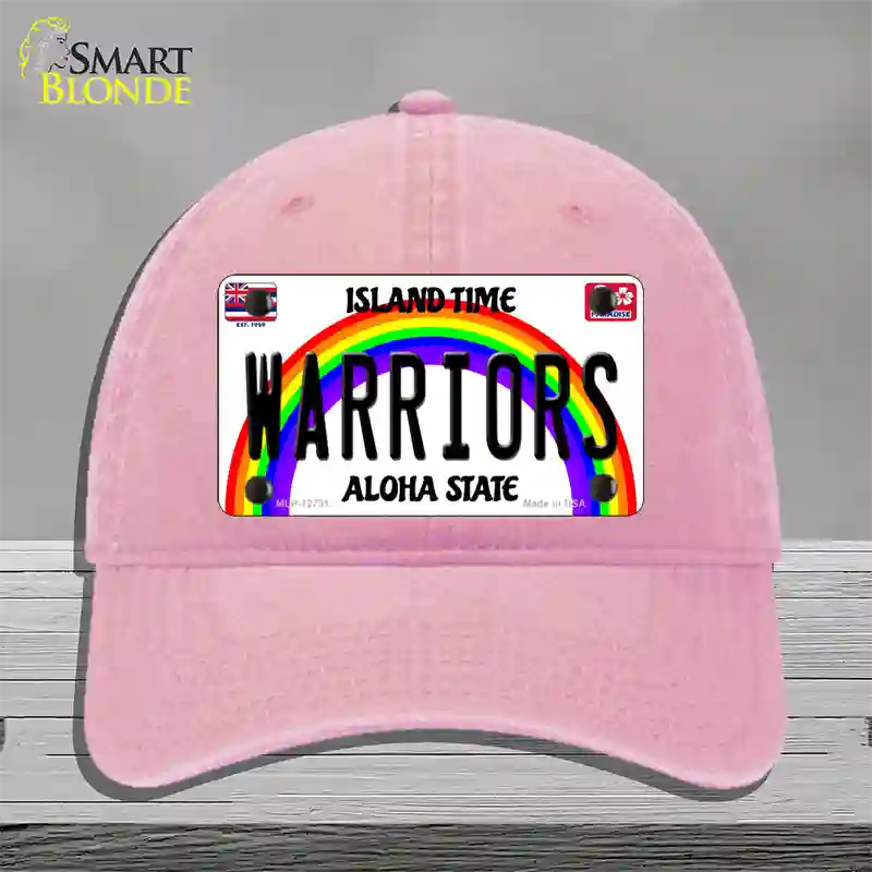 Warriors Novelty License Plate Hat Unconstructed Cotton / Pink