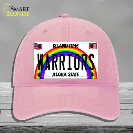 Warriors Novelty License Plate Hat Unconstructed Cotton / Pink