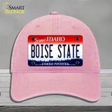 Boise State Novelty License Plate Hat Unconstructed Cotton / Pink