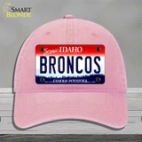 Broncos Novelty License Plate Hat Unconstructed Cotton / Pink