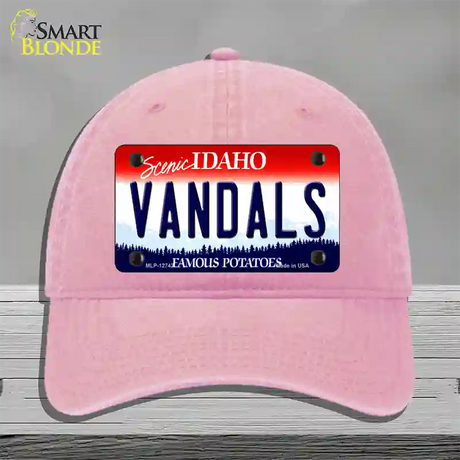 Vandals Novelty License Plate Hat Unconstructed Cotton / Pink