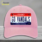 Go Vandals Novelty License Plate Hat Unconstructed Cotton / Pink