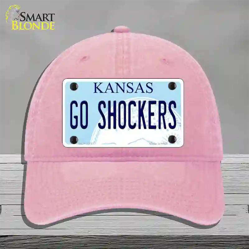 Go Shockers Novelty License Plate Hat Tag Unconstructed Cotton / Pink