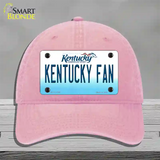 Kentucky Fan Novelty License Plate Hat Tag Unconstructed Cotton / Pink