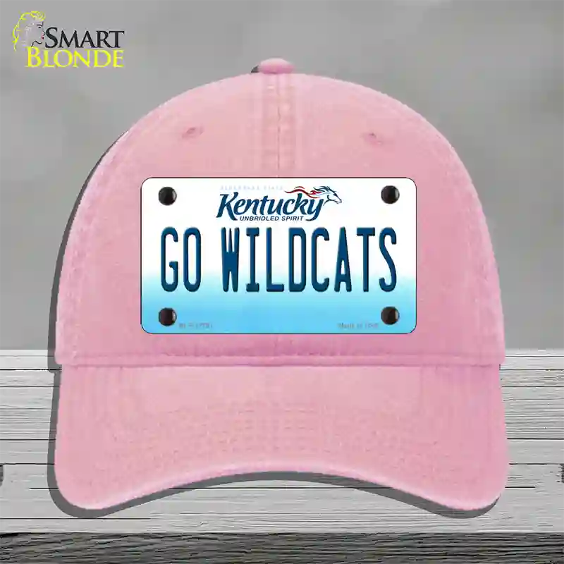 Kentucky Go Wildcats Novelty License Plate Hat Tag Unconstructed Cotton / Pink