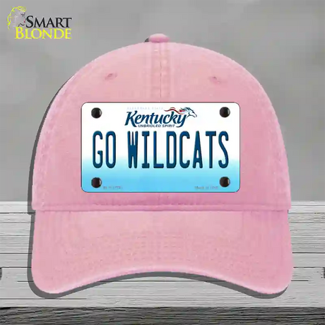 Kentucky Go Wildcats Novelty License Plate Hat Tag Unconstructed Cotton / Pink