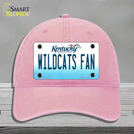 Kentucky Wildcats Fan Novelty License Plate Hat Tag Unconstructed Cotton / Pink