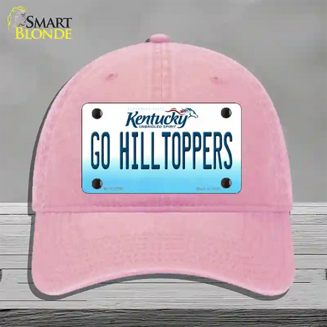 Go Hilltoppers Novelty License Plate Hat Tag Unconstructed Cotton / Pink