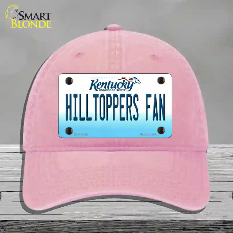 Hilltoppers Fan Novelty License Plate Hat Tag Unconstructed Cotton / Pink