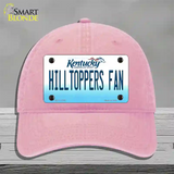 Hilltoppers Fan Novelty License Plate Hat Tag Unconstructed Cotton / Pink