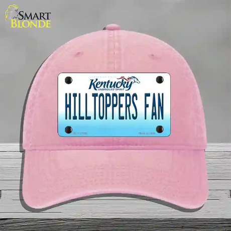 Hilltoppers Fan Novelty License Plate Hat Tag Unconstructed Cotton / Pink