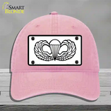 Parachute Badge Novelty License Plate Hat Unconstructed Cotton / Pink