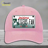 Louisiana Tigers Fan Novelty License Plate Hat Tag Unconstructed Cotton / Pink