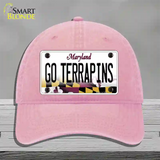 Go Terrapins Novelty License Plate Hat Tag Unconstructed Cotton / Pink