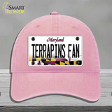 Terrapins Fan Novelty License Plate Hat Tag Unconstructed Cotton / Pink