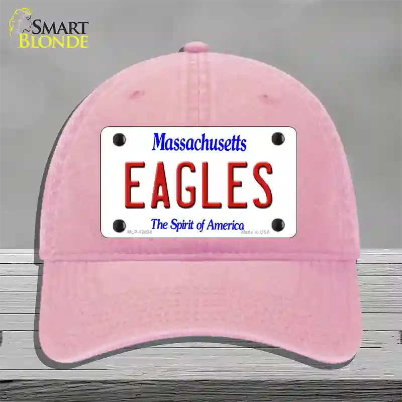 Eagles Novelty License Plate Hat Unconstructed Cotton / Pink