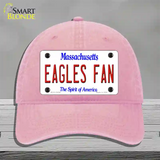 Eagles Fan Novelty License Plate Hat Unconstructed Cotton / Pink