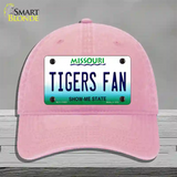 Tigers Fan Missouri Novelty License Plate Hat Unconstructed Cotton / Pink