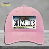 Grizzlies Novelty License Plate Hat Unconstructed Cotton / Pink