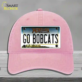 Go Bobcats Novelty License Plate Hat Unconstructed Cotton / Pink