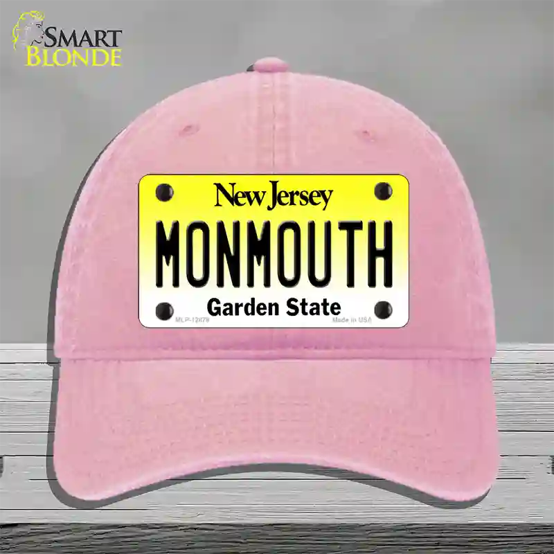 Monmouth Novelty License Plate Hat Unconstructed Cotton / Pink