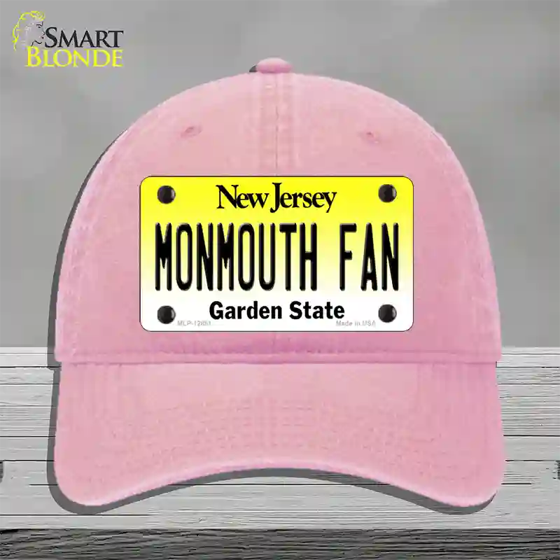 Monmouth Fan Novelty License Plate Hat Unconstructed Cotton / Pink