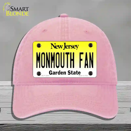 Monmouth Fan Novelty License Plate Hat Unconstructed Cotton / Pink