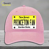 Princeton Fan Novelty License Plate Hat Unconstructed Cotton / Pink