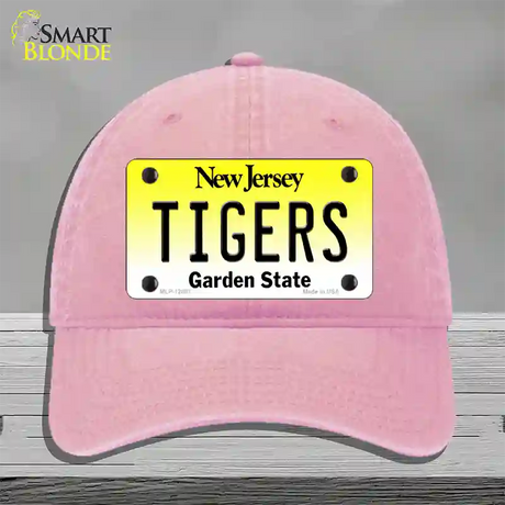 Tigers Novelty License Plate Hat Unconstructed Cotton / Pink