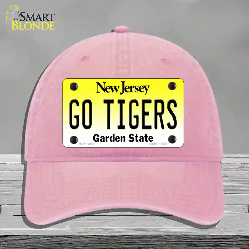 New Jersey Go Tigers Novelty License Plate Hat Unconstructed Cotton / Pink