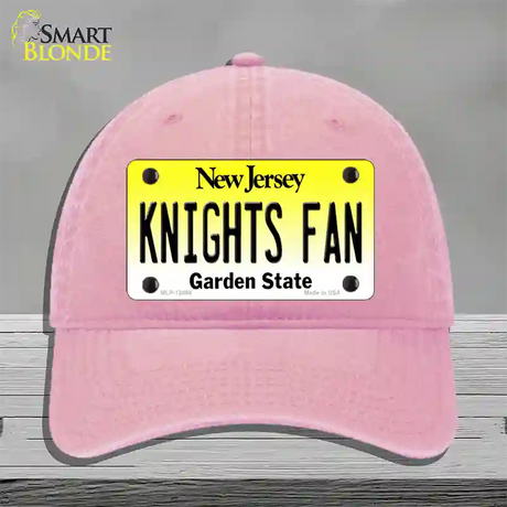 Knights Fan New Jersey Novelty License Plate Hat Unconstructed Cotton / Pink