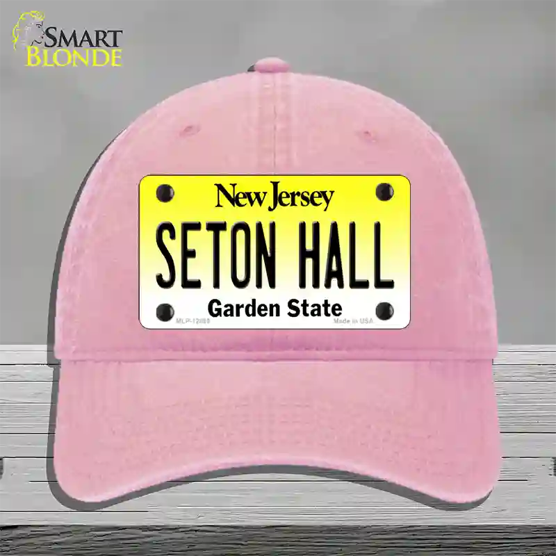 Seton Hall Novelty License Plate Hat Unconstructed Cotton / Pink