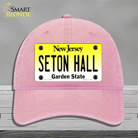 Seton Hall Novelty License Plate Hat Unconstructed Cotton / Pink